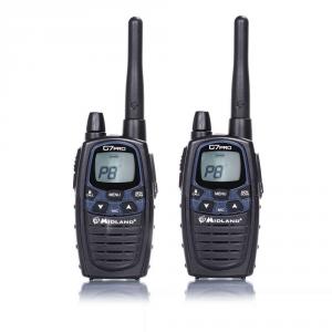 Statie radio PMR/LPD Portabila Midland G7 PRO C1090, 446 MHz, 8 canale PMR