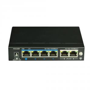 Switch ethernet gigabit POE+ UTP3-GSW04-TP60, 4+2 porturi, 12Gbps, 60W