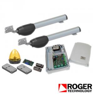 Kit automatizare poarta batanta Roger Technology BE20/300, 400 Kg, 2.5 M, 200 V