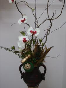 Aranjament ikebana din flori natural uscate