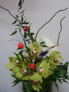 Aranjament ikebana din flori nturale