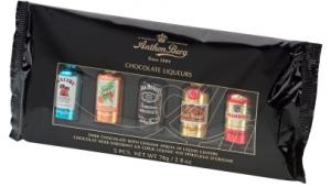 Chocolate Liqueurs assorted 5 mini-bottles, box
