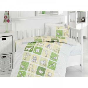 Lenjerie Baby Bamboo 4 Piese Luci Verde