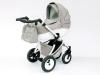 Carucior Pentru Copii 3 In 1 Mykids Amber Alb-Grey