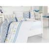 Lenjerie baby bamboo 4 piese chick blue