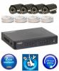 Kit supraveghere video real time h.264 dvr d1 120 fps, q see