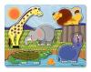 Puzzle de lemn Atinge si descopera Animale Zoo