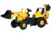 Tractor cu pedale copii galben rolly toys