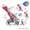 Tricicleta Smart Trike Recliner Stroller 4 in 1 Rosu