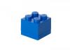 Mini cutie depozitare lego 2x2 albastru inchis