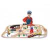 Set Trenulet din lemn cu depou Melissa & Doug