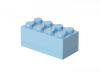 Mini cutie depozitare lego 2x4 albastru deschis