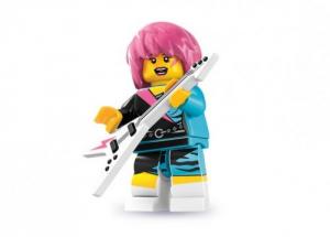Minifigurina seria 7 Rocker Girl LEGO