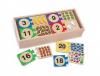 Puzzle din lemn pentru invatarea numerelor melissa & doug