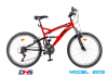 Bicicleta 2442-18v rosu-negru