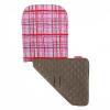 Asternut reversibil Watercolor Tartan Sachet Pink/Deep Taupe