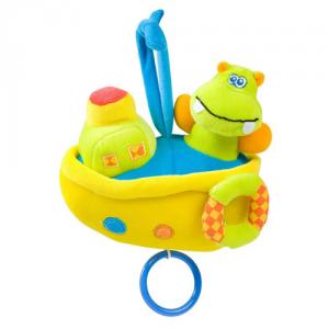 Jucarie muzicala plush pentru carucior sau patut Chipolino Boat