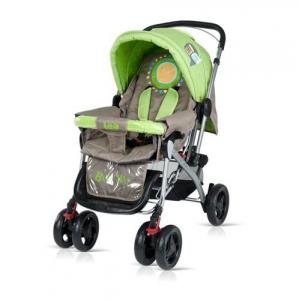 Carucior nou-nascuti maner reversibil Baby Max Leo lime Chipolin