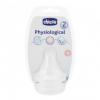 Tetina chicco silicon physiologic 2buc flux mediu 2+