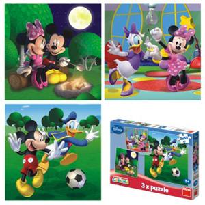 Puzzle 3 In 1 Clubul Lui Mickey Mouse Peripetii De Vacanta (
