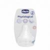 Tetina Chicco Silicon Physiologic 2buc Flux Reglabil 2+