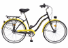 Bicicleta dama urban cruiser 2698 model 2015 negru galben