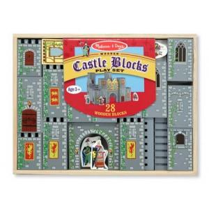 Set de cuburi din lemn Castel