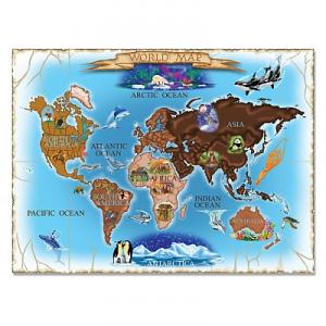 Puzzle harta lumii 500 piese / World Map