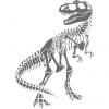 Dinozaur T-rex fosforescent transformabil