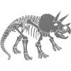 Dinozaur Triceraptos fosforescent transformabil