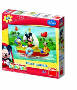 Puzzle De Podea Mickey Mouse La Pescuit (24 Piese)