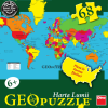 Puzzle geografic harta lumii (68 piese)