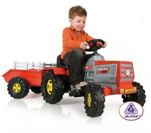 Tractor electric copii cu remorca 6 v INJUSA (INJ636)