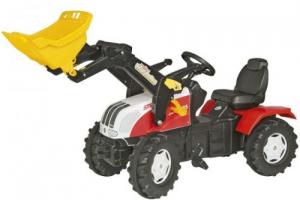 Tractor cu pedale pentru Copii Alb cu Rosu 046331 Rolly Toys