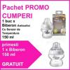 Pachet promo biberon anticolici cu senzor de