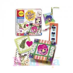 Kit de creatie cu presa flori Alex Toys