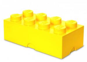 Cutie depozitare LEGO 2x4 galben