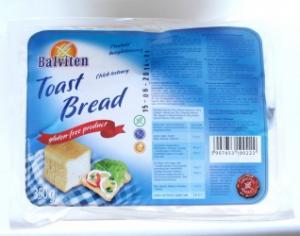 Paine toast fara gluten x 350g Balviten