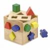 Jucarii - cub din lemn cu forme de sortat ok md0575