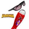 Jucarii - Set Microfon cu lumini si ochelari Spiderman ML RG553 Reig musicales