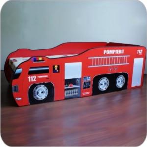 Pat copii masina de pompieri