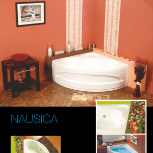 Cada de baie pe colt Nausica  W 140x140x58; Garantie 15 ani