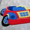 Covor copii - toy car rosu