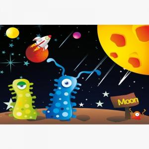Extraterestrii veseli - Tablou luminos camera copii