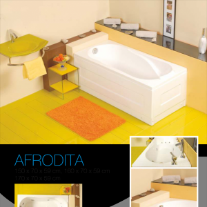 Cada baie-  dreapta Afrodita W 150x70x40