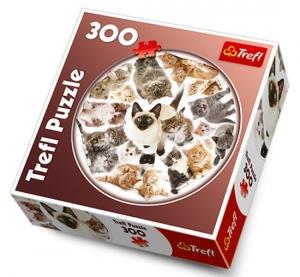 Puzzle Colaj Pisici - 300 piese de la Trefl