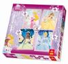 Puzzle disney princess - puzzle cu 4 printese de la