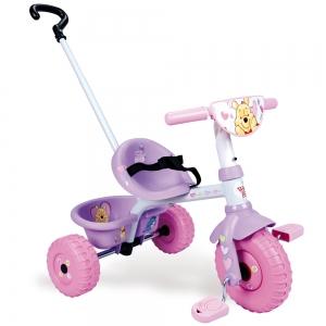 Tricicleta Winnie the Pooh roz pentru fetite de la Smoby Pico
