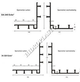 Profile tip unghi, negre, DIN 18541