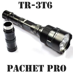 TR-3T6 - Lanterna Tactica 3xCREE XM-L T6 - 3800 LUMENI